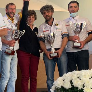 Da sinistra Luca Charbonnier, il sindaco Lilia Garnier, Andrea Carignano e Manrico Geymonat