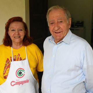 Camillo Chiavazza con la moglie Anna