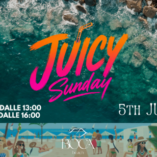 Al Boca Beach arriva "JUICY SUNDAY": il nuovo appuntamento tra pranzo, spettacolo e beach party