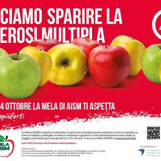 Appuntamento anche a Torino nel prossimo weekend con le mele dell'AISM per aiutare a combattere la sclerosi multipla