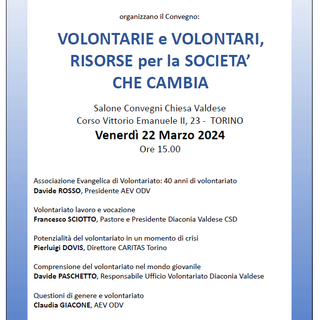 Un convegno dedicato al valore del volontariato a Torino