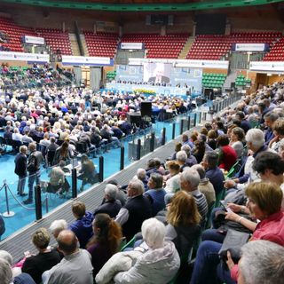 L'assemblea dei soci al Palazzetto dello Sport di Cuneo