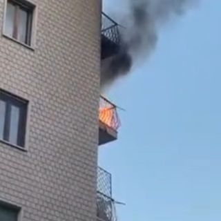 Le immagini del rogo