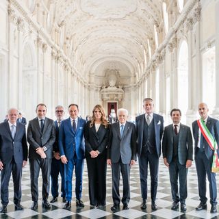 La visita del presidente Mattarella alla Reggia di Venaria