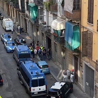 Controlli in via Bra (foto d'archivio)