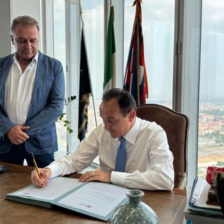 L'assessore Bongioanni e il governatore Cirio