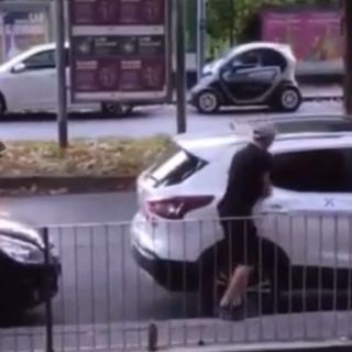 Un frame del video girato in via Mercadante