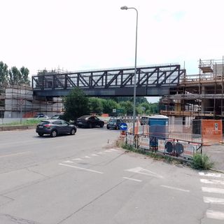 Una immagine della passerella di corso Trieste