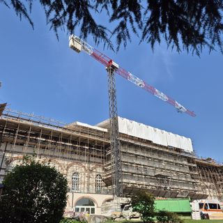 I lavori di riqualificazione in corso