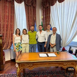 Un momento dell'incontro tra le due delegazioni