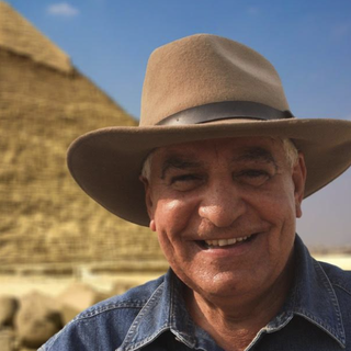 L'egittologo Zahi Hawass al Museo Egizio per presentare il suo libro "L'uomo con il cappello"