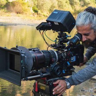 Matteo Fresi sul set de "Il Muto di Gallura"