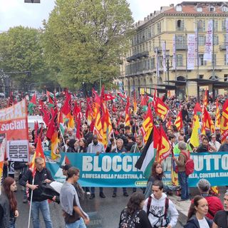 sindacati, studenti e famiglie in piazza contro il genocidio a Gaza