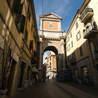 Immagine d'archivio del centro storico di Chieri