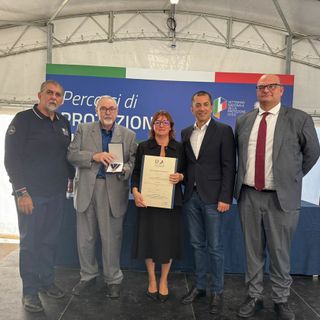 Un momento della premiazione