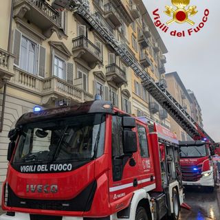 Incendio in corso Re Umberto nella mattinata di oggi