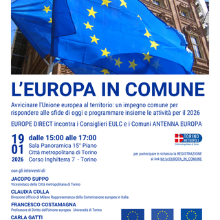 La locandina dell'evento in programma il 19 gennaio