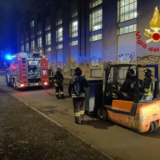 L'intervento dei Vigili del fuoco al Politecnico