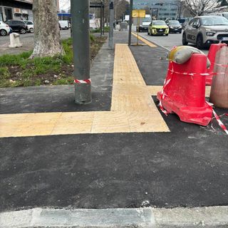 Lavori agli incroci delle strade in corso Giulio