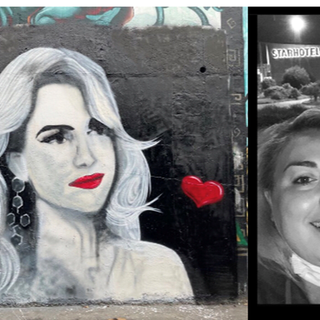 Welcome back Barbara D’Urso: un murales dedicato a lei