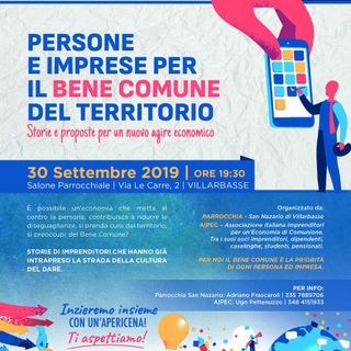 A Villarbasse il convegno “Persone e imprese per il bene comune del territorio. Storie di imprenditori e non&quot;