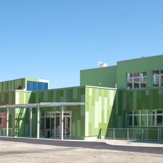 Facciata rinnovata di un edificio
