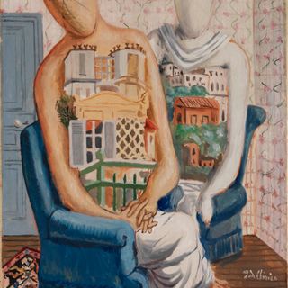 6 De Chirico-Le muse in villeggiatura, 1927