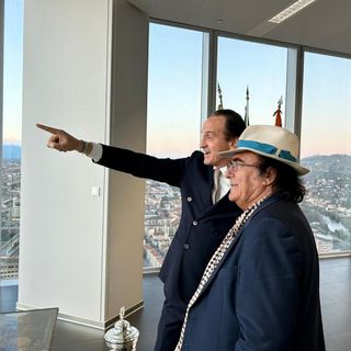 Al Bano visita il grattacielo della Regione Piemonte: &quot;Torino città che non finisce di meravigliare&quot;