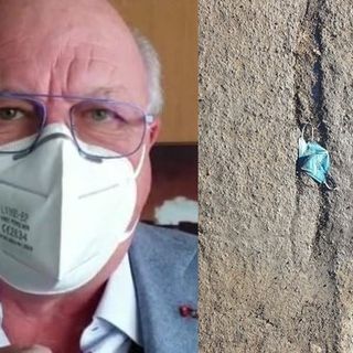 Contro l'abbandono delle mascherine: l'appello di Carlo Piacenza (Video)