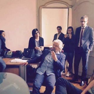 Beppe Grillo a colloquio con lo staff della sindaca Appendino