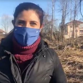 La sindaca Chiara Appendino in diretta da strada San Mauro