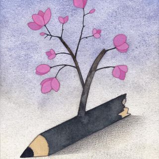 Aprile (illustrazione di Angelo Ruta, dicembre 2023)