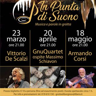 &quot;In Punta di Suono&quot;: al via la nuova rassegna musicale nelle meravigliose Grotte di Borgio Verezzi