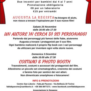 Augusta la regista. Laboratori per bambini dai 4 ai 7 anni