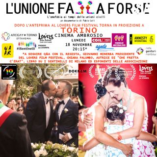 Omofobia e unioni civili: in proiezione a Torino il docufilm L'unione falla forse