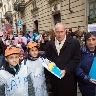 Un corteo festante di bambini invade Palazzo Lascaris. Boeti: &quot;I figli rappresentano la cosa più importante che abbiamo&quot;