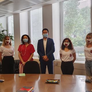 l'incontro tra le volontarie di Break The Silence con l'Assessore Chiara Caucino tenutosi nel 2020