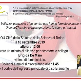 Mercoledì alla Città della Salute verrà ricordata Brigida De Maio, a un mese dalla morte
