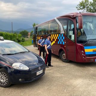 il bus in cui è avvenuta l'aggressione