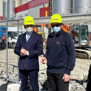 Inalpi posa la prima pietra della seconda torre di sprayatura