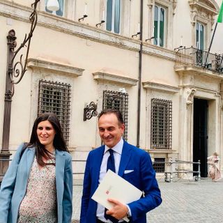 Alberto Cirio con Chiara Appendino a Roma