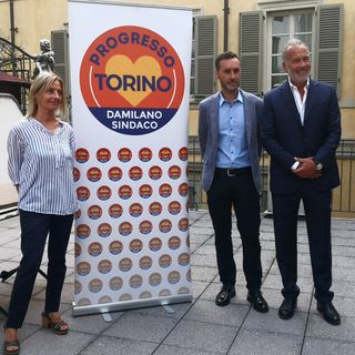 Il candidato sindaco Paolo Damilano