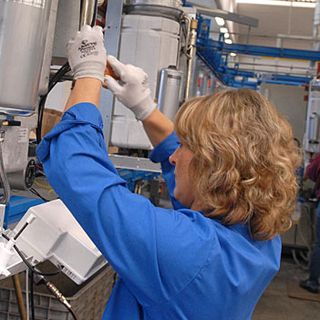 Donna al lavoro