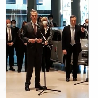 Lavazza e Draghi alla Nuvola