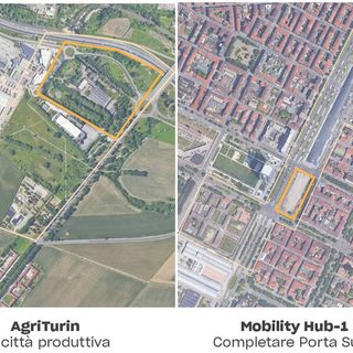 Quattro mappe della città di Torino