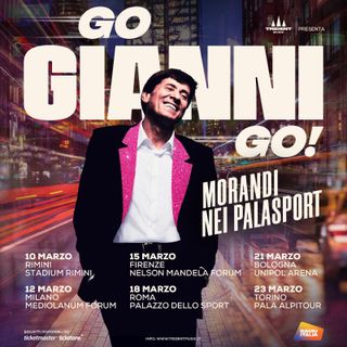 Gianni Morandi in concerto al Pala Alpitour