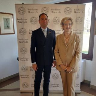 Letizia Moratti con Luca Baravalle