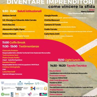 &quot;Diventare imprenditori, a qualsiasi età&quot;, a Ivrea convegno sul lavoro con il presidente dell'Istat Blangiardo