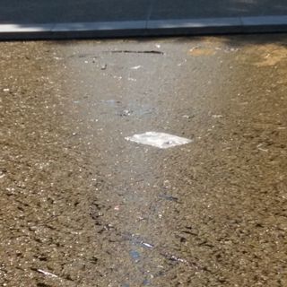 Una ruota e tanta plastica: l'Olimpico si specchia nei tristi laghetti di piazza d'Armi