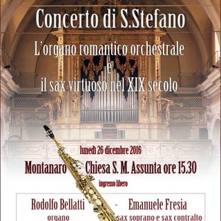 Montanaro, tradizionale concerto organistico di Santo Stefano